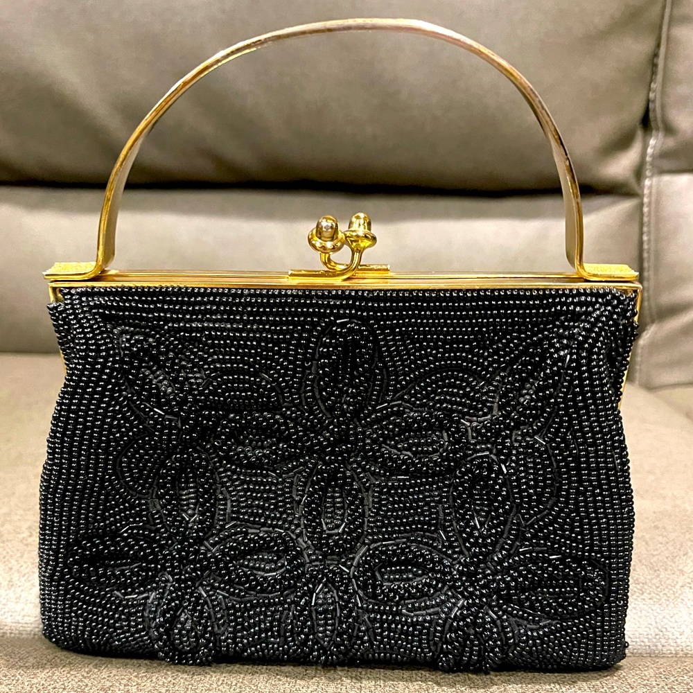 Hand made beaded Vintage purse